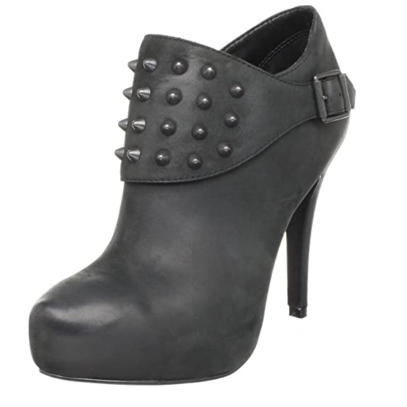 ASH EMMA BOOTS IN GREYISH BLACK WITH GUNMETAL STUDS 40 - Picture 1 of 16